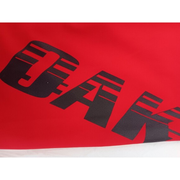 Oakley Mens Board Shorts Size 36 Red Black Graphic Logo Swim Trunks Performance - Picture 12 of 12